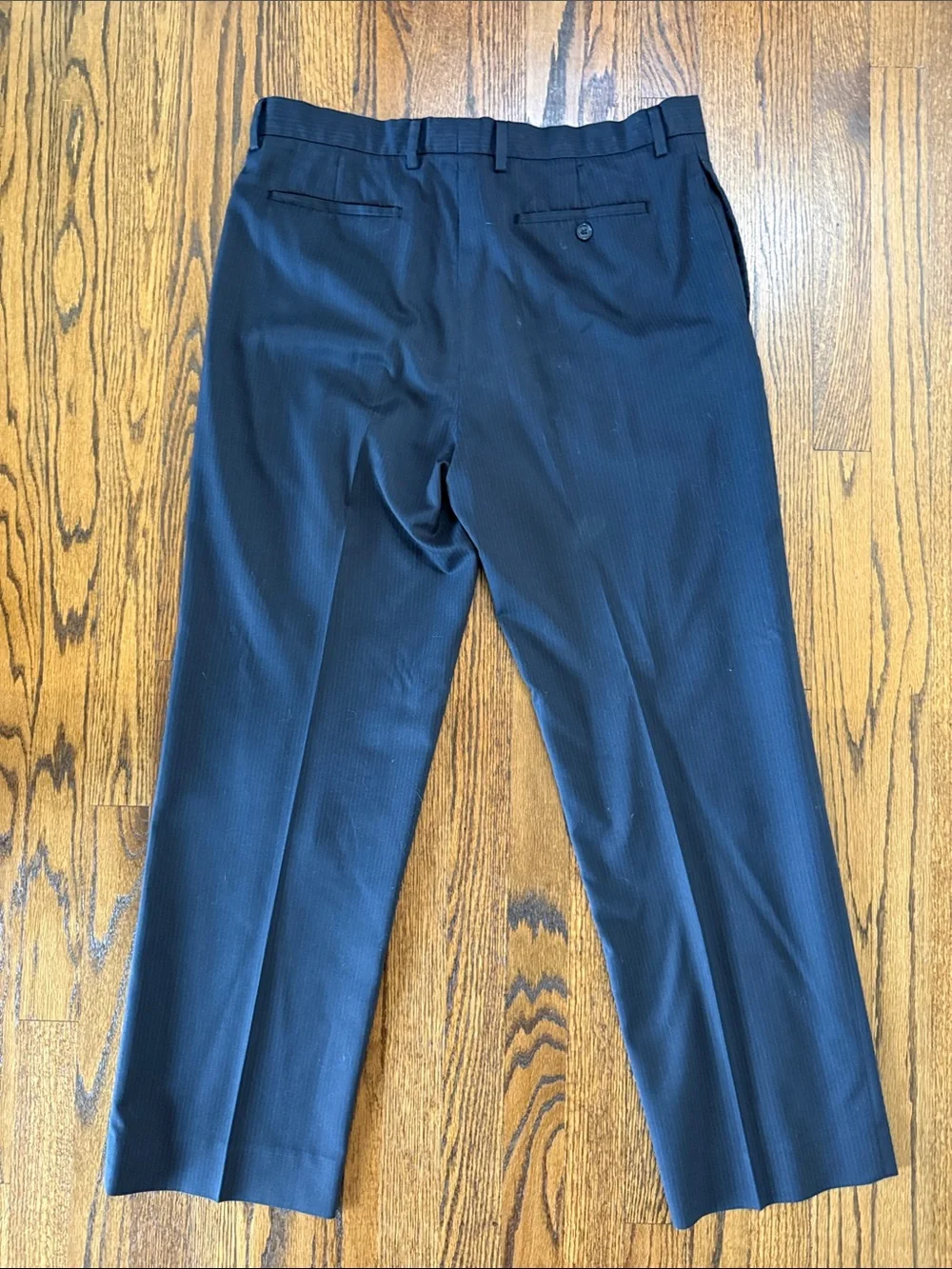 Banana Republic Men's 34x30 Modern Fit Dark Navy Pinstripe Dress Pants
